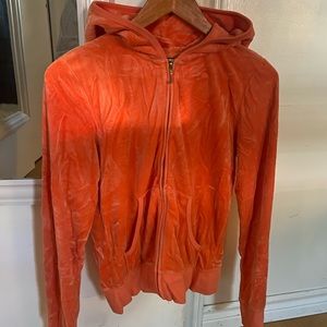 Juicy Coutur Velour Zip Up Sweater